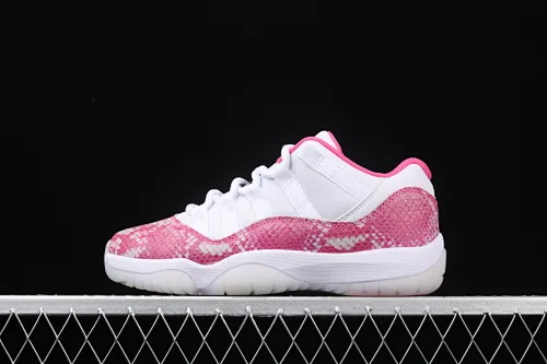 All categories Air Jordan Jordan series basketball shoes Air Jordan 11 Air Jordan 11 Low Retro "Snakeskin" "Pink snake pattern" AH7860-106